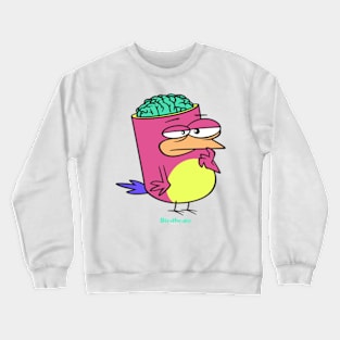 Birdbrain Design for Bird Lovers Crewneck Sweatshirt